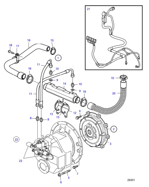 D4-225I-F-54162263-Connecting-Kit-Reverse-Gear-HS45AE-D4-225I-F