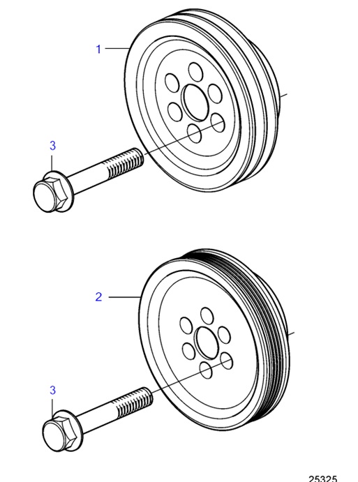 D4-260A-F-54161305-Extra-Pulley-D4-180I-F,-D4-225A-F,-D4-225I-F,-D4-260A-F,-D4-260D-F,-D4-260I-F,-D4-300A-F,-D4-300D-F,-D4-300I-F