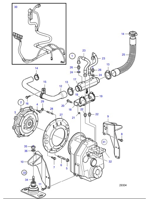 D4-300I-F-54162266-Connecting-Kit-Reverse-Gear-HS63IVE-D4-300I-F