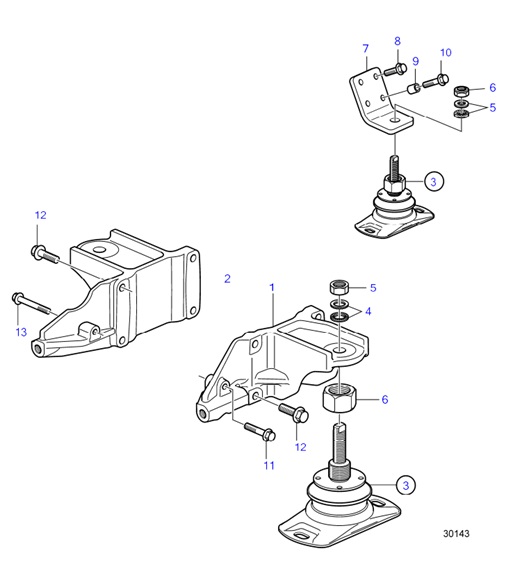 D6-300A-F-54160327-Engine-Mounting-D6-300A-F,-D6-400A-E,-D6-400A-F