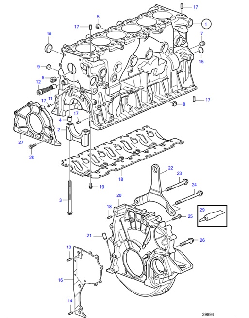 D6-300A-F-54162212-Cylinder-Block-and-Flywheel-Housing-D6-300A-F,-D6-330A-F,-D6-370A-F,-D6-400A-F