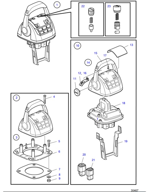 D6-280A-A-54164594-Electronic-Speed-Control,-Inboard,-Single-Installation-EVC-E3