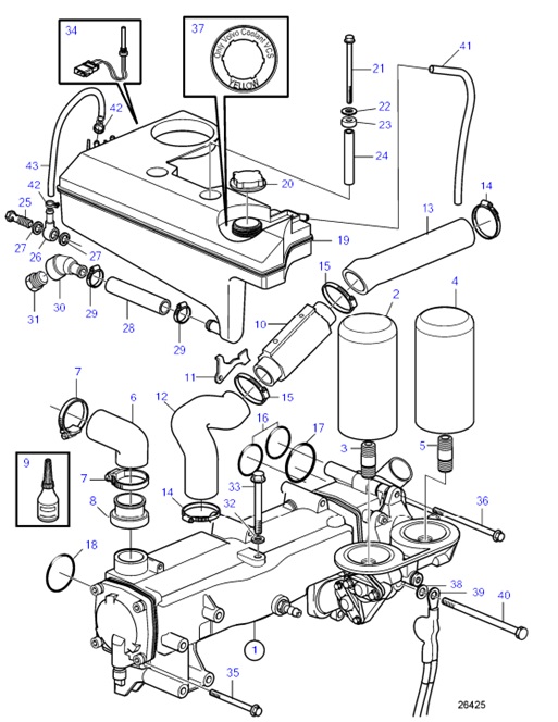 D6-280A-A-54169771-Heat-Exchanger-and-Expansion-Tank.-SN-2006005000