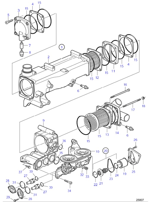 D6-280A-B-54170716-Heat-Exchanger,-Components