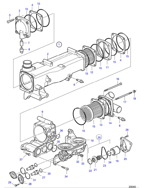 D6-300A-F-54162248-Heat-Exchanger,-Components-vD6-300A-F,-D6-330A-F,-D6-370A-F,-D6-400A-E,-D6-400A-F