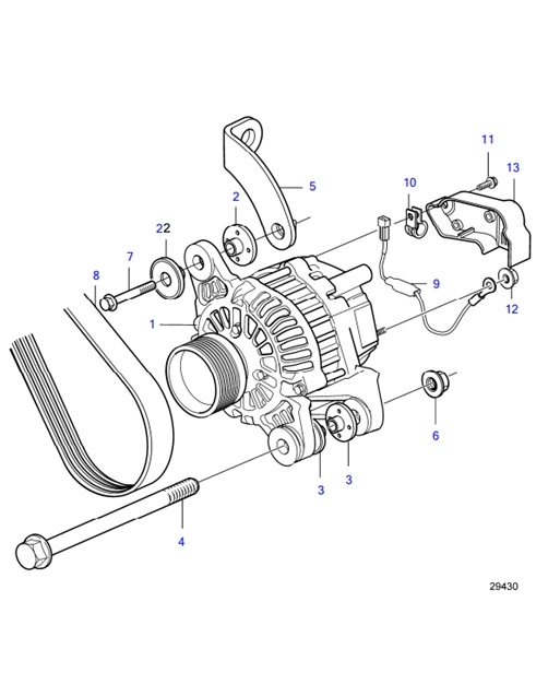 D6-300A-F-54162254-Extra-Alternator-D6-300A-F,-D6-330A-F,-D6-370A-F,-D6-400A-F