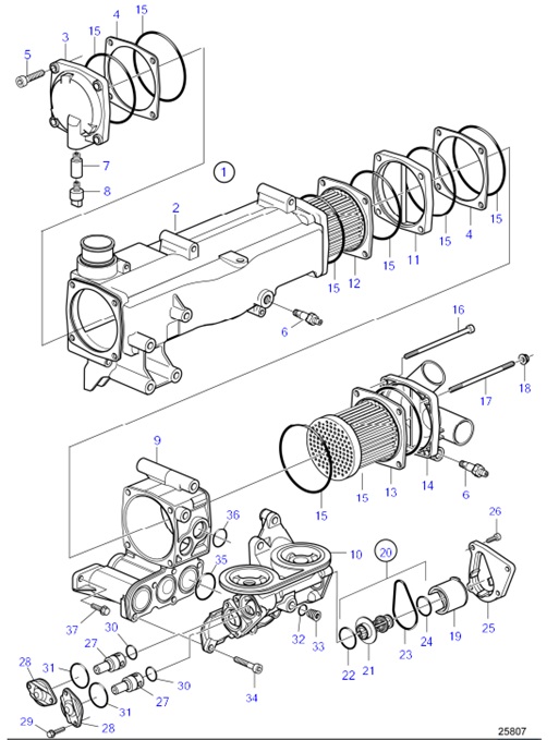 D6-400A-E-54171938-Heat-Exchanger,-Components-D6-400A-E