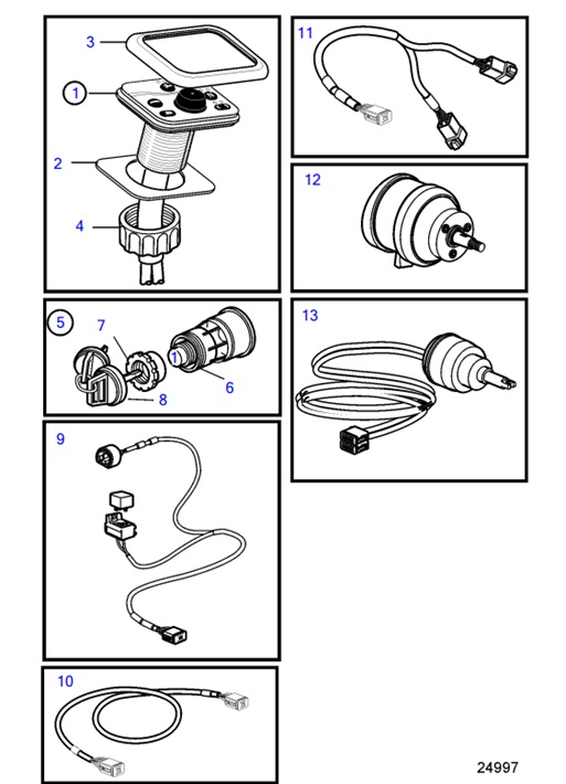 D6-280A-D-54161045-Mounting-Kit-DPH,-with-Electronic-Steering,-Main-Station,-EVC-C3