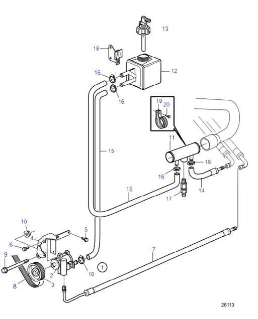 D6-370A-F-54162070-Power-Steering-Pump-Kit,-SN2006041050