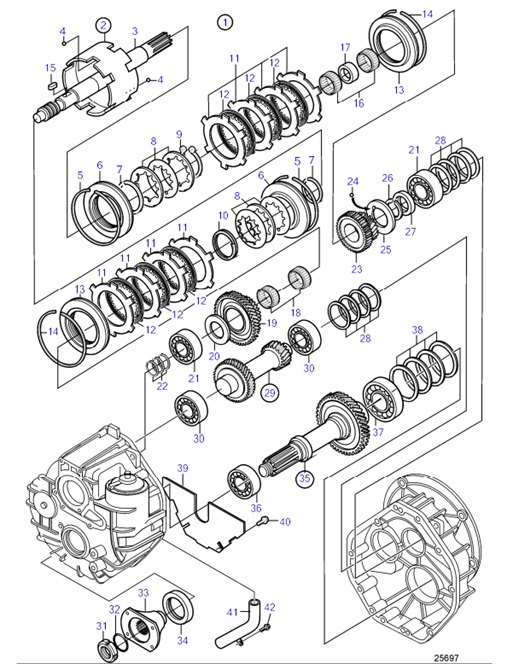 HS25A-B-54161616-Reverse-Gear,-Components:-Ratio-2.48:1