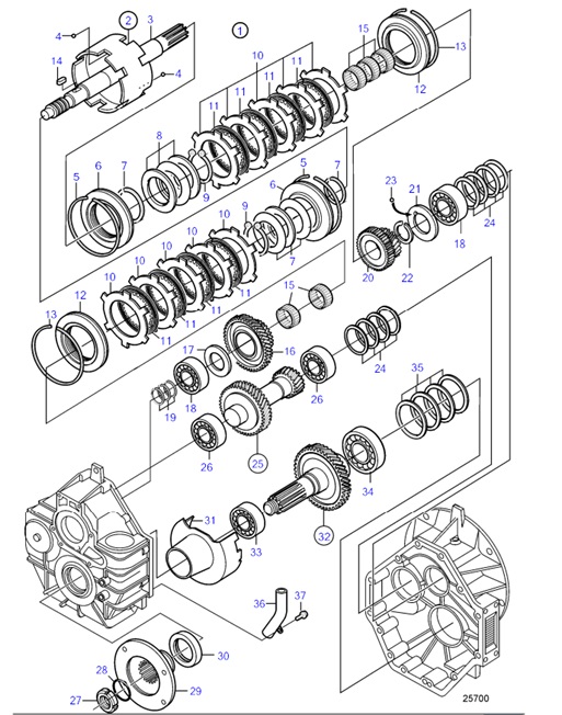 HS45AE-C-54161625-Reverse-Gear-Components:-Ratio-2.43:1