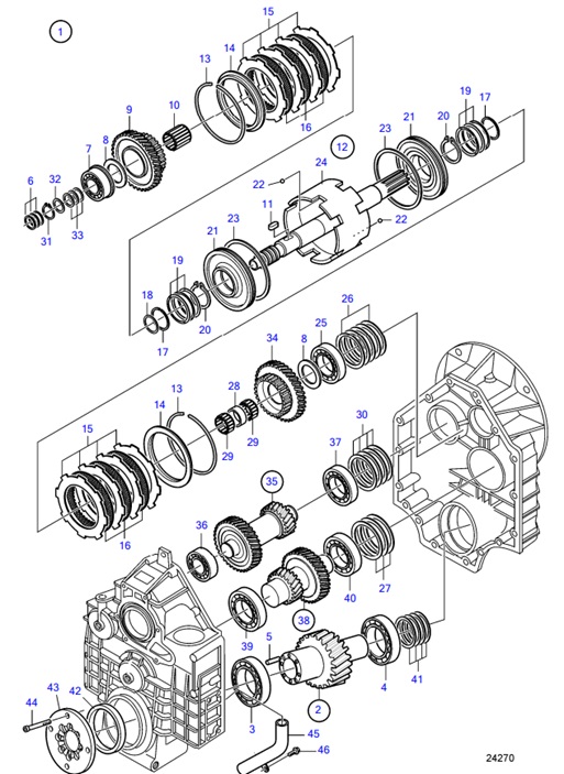 HS80IVE-B-54161690-Reverse-Gear,-Components:-Ratio-2.49:1