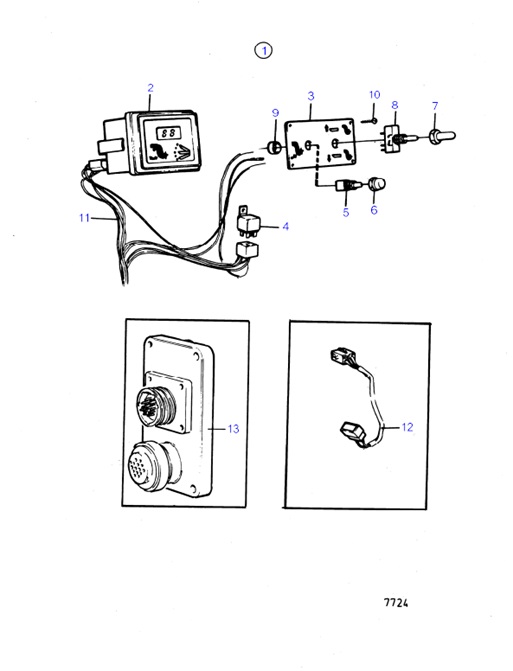 280B-54151746-Power-Trim-Panel-Fly-Bridge:-853067