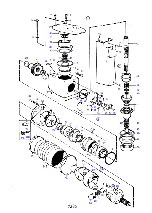AQ200F-54151709-Upper-Gear-Unit