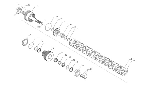 ZF-500-1A-ZF-500-1A-GAI-GRUPPO-ALBERO-INGRESSO-/-INPUT-SHAFT-ASSEMBLY