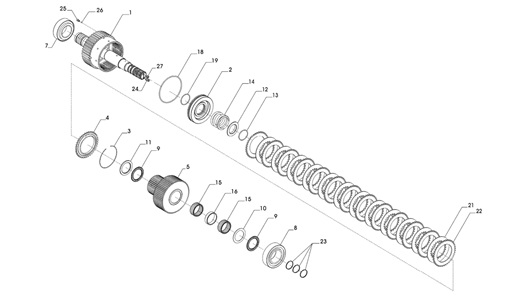 ZF-510-1A-ZF-510-1A-GAI-GRUPPO-ALBERO-INGRESSO--/-INPUT-SHAFT-ASSEMBLY