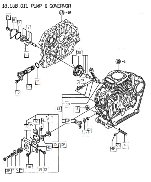 IS5.0-(Yanmar-L)-L100AE-DEGMA-LOPG-LUB-OIL-PUMP-&-GOVERNOR