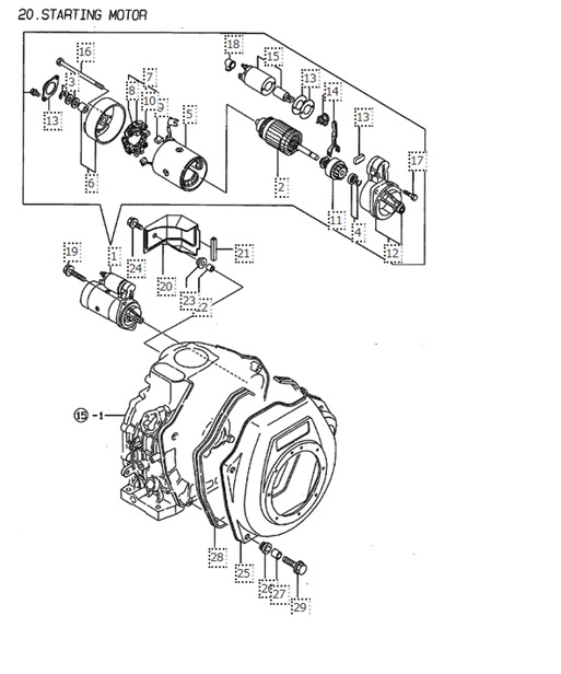 IS5.0-(Yanmar-L)-L100AE-DEGMA-SM-STARTING-MOTOR