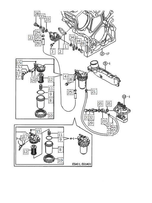 IS10.8-3TNE68-G2A01-FCM-FILTRO-CARBURANTE-MOTORE