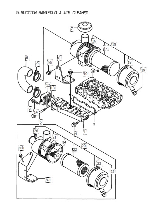 IS11-3TNE88-G1A-CAFAM-COLLETTORE-DI-ASPIRAZIONE-E-FILTRO-D'ARIA-PER-MOTORE