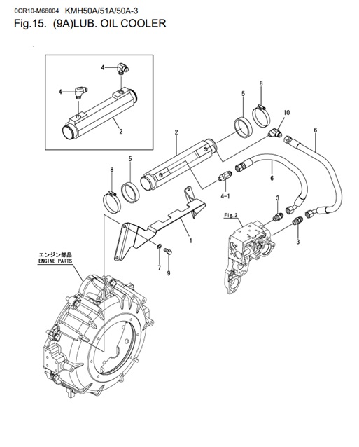 KMH50A-0CR10-M66004-LOC2-LUB.OIL-COOLER