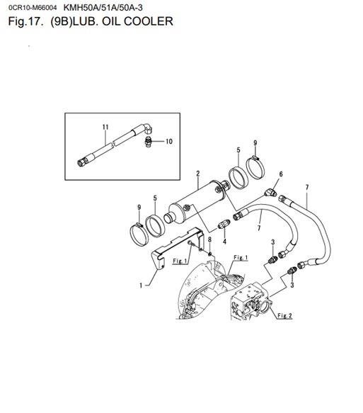 KMH50A-3-0CR10-M66004-LOC3-LUB.OIL-COOLER