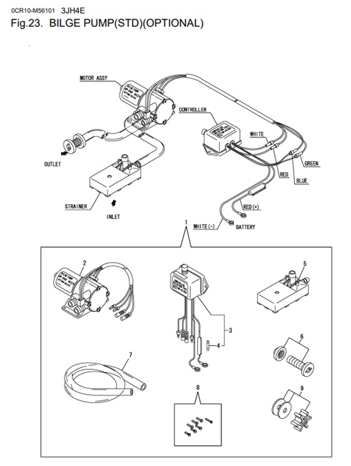 3JH4E-0CR10-M56101-BP-BILGE-PUMP-(STD)-(OPTIONAL)