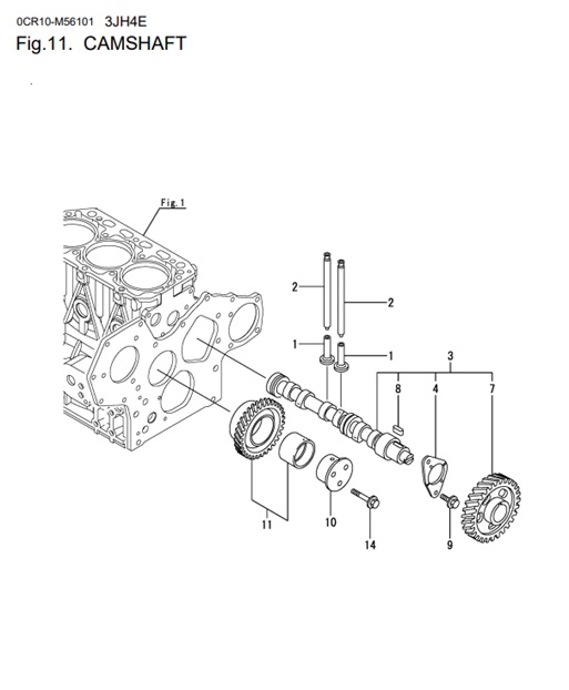 3JH4E-0CR10-M56101-C-CAMSHAFT