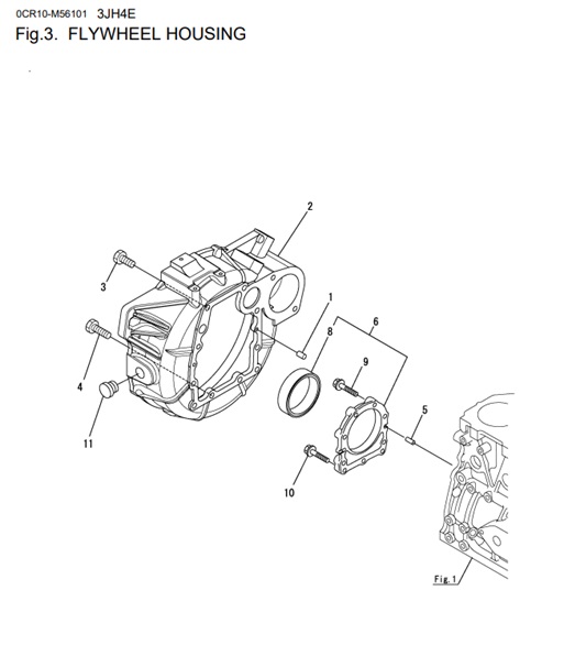 3JH4E-0CR10-M56101-FH-FLYWHEEL-HOUSING
