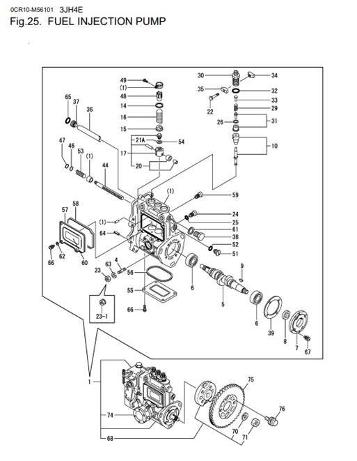 3JH4E-0CR10-M56101-FIP-FUEL-INJECTION-PUMP