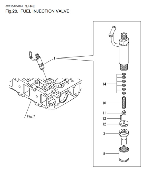 3JH4E-0CR10-M56101-FIV-FUEL-INJECTION-VALVE