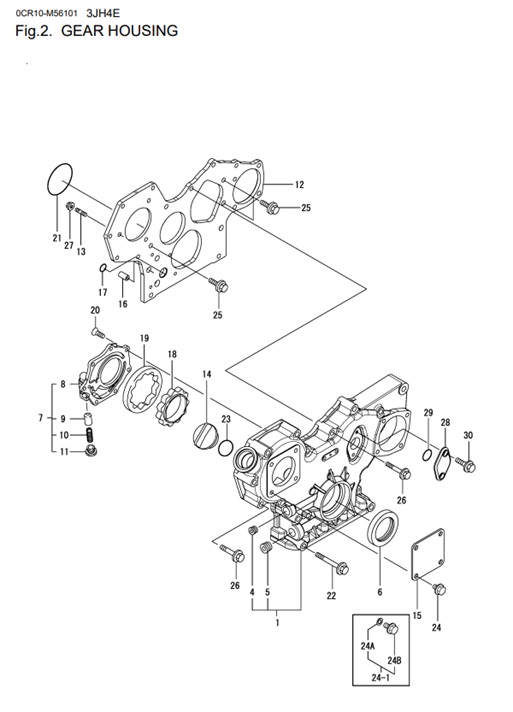 3JH4E-0CR10-M56101-GH-GEAR-HOUSING