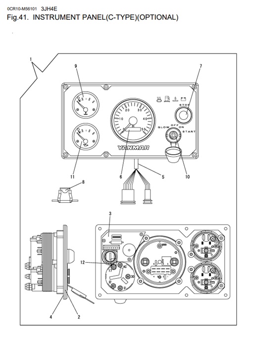 3JH4E-0CR10-M56101-IP2-INSTRUMENT-PANEL-(C-TYPE)(OPTIONAL)