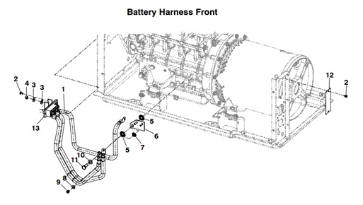 MDKBP-MDKDP/R/V-BHF-BATTERY-HARNESS-FRONT