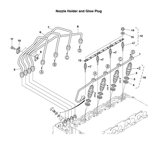 MDKBP-MDKDP/R/V-NHGP-NOZZLE-HOLDER-AND-GLOW-PLUG