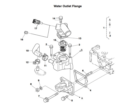 MDKBP-MDKDP/R/V-WOF-WATER-OUTLET-FLANGE