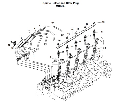 MDKBS-MDKBP/R/S-NH-GP-NOZZLE-HOLDER-AND-GLOW-PLUG-MDKBS