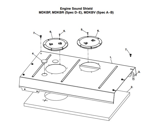 MDKBP-MDKBP/R/V-ESS-ENGINE-SOUND-SHIELD-MDKBP,-MDKBR,-(SPEC-D-E),-MDKBV-(SPEC-A-B)