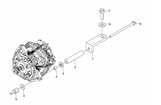 D2868LE433-004026000048-ALTERNATORE-SUP-PEZZI-DI-MONTAGGIO