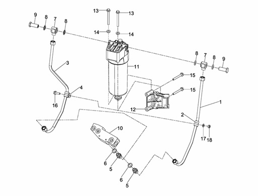 D2868LE433-015012000037-TUBAZIONI-ALIMENT.CARBURANTE-FILTRO-CARBURANTE-DES.