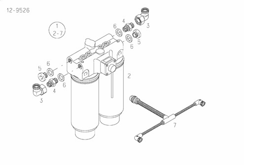 D2868LE433-015112001330-PREFILTRO-COMBUSTIBILE-KIT-DI-MONTAGGIO