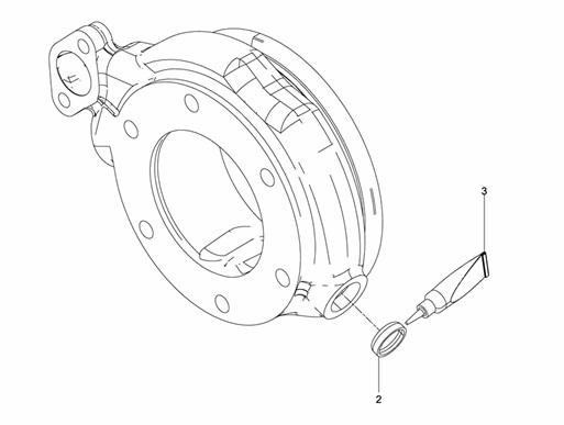 D2868LE433-045009000006-FLANGIA-INTERMEDIA-ASSEMBLAGGIO