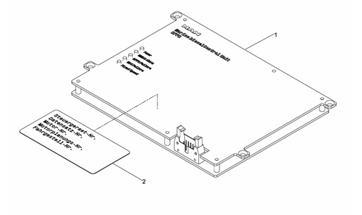 D2868LE433-061025000007-DISPOSITIVO-COMANDO-COMPUTER-CENTRALE-DI-BORDO