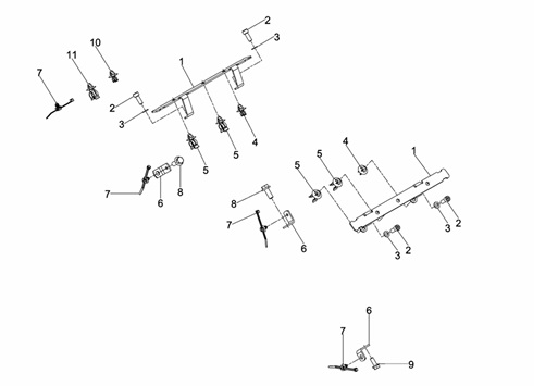 D2868LE433-063025000072-FASCIA-CAVI-AD-INIEZIONE-PEZZI-DI-MONTAGGIO