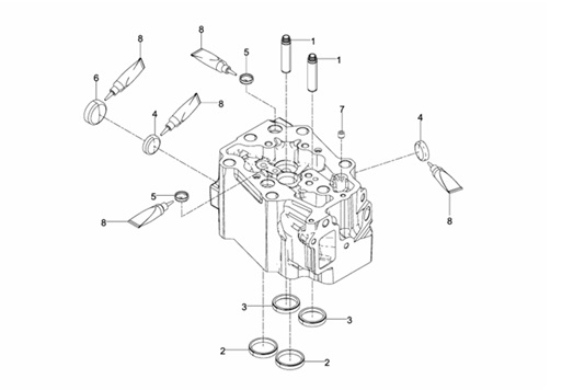 D2868LE433-B031003000009-TESTATA-CILINDRO-PEZZI-SCIOLTI