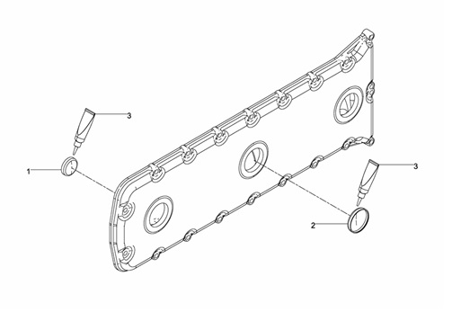 D2868LE433-B081008000024-TUBO-SCARICO-COPERCHIO-PEZZI-SCIOLTI