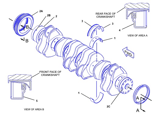 3406C-MARINE-ENGINE-1SS-4N0741-ALBERO-MOTORE