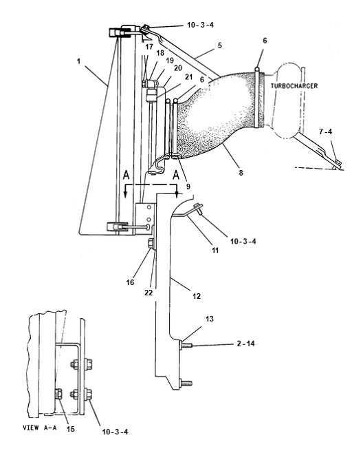 3412-MARINE-ENGINE-60M-1W3433-GRUPPO-FILTRO-ARIA