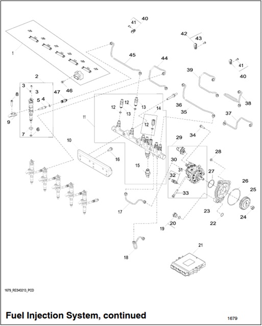 125EOZDJ-1679-Fuel-Injection-System,-continued