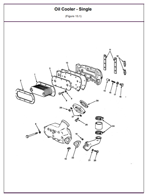 6V-71V-6V71V-13.1-Oil-Cooler---Single